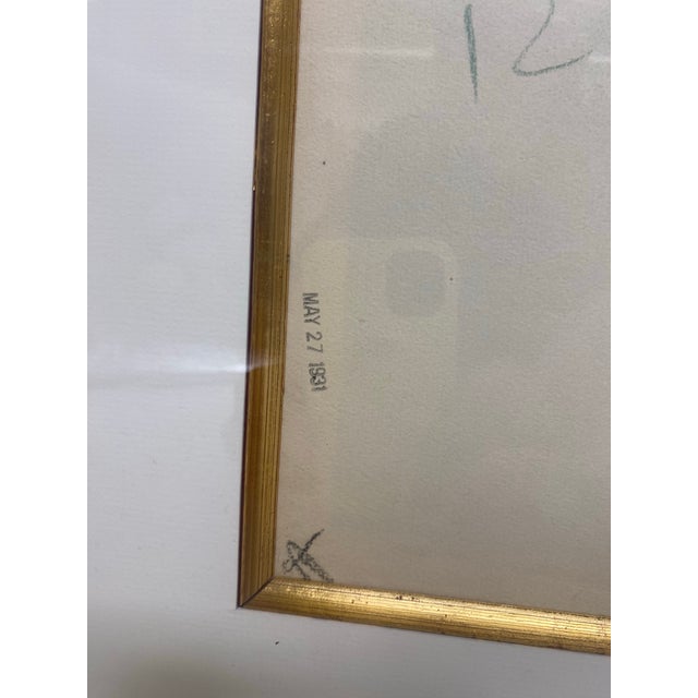 This is a male nude artist study charcoal on paper. This dynamic drawing has been beautifully executed in charcoal on...