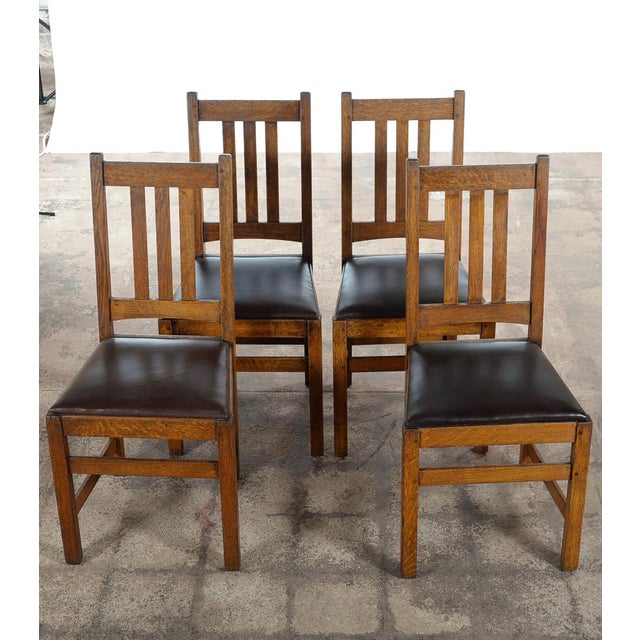 Charles Limbert Arts & Crafts Dining Chairs S/4 Chairish