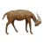 1960s Artisan Italian Leather Antelope Gazelle Blackbuck Figurine Statue 14" For Sale