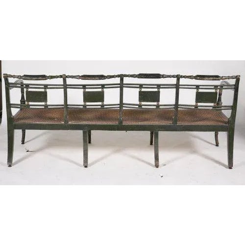 Circa 1810 Regency Period Painted Settee For Sale - Image 4 of 8