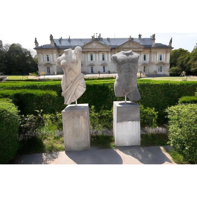 Italian Artist, Sculpture of Apollo Torso, 1980, Stone For Sale - Image 3 of 11