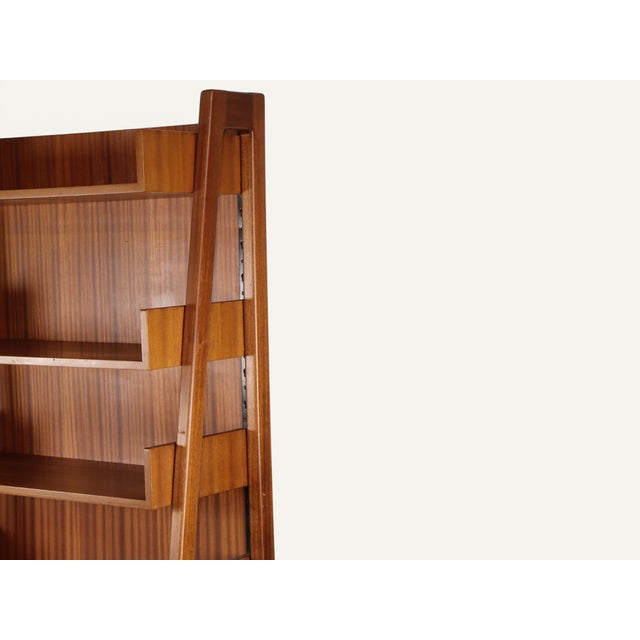 Vintage Italian Wood Bookcase, 1960s For Sale - Image 6 of 18