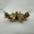 Metal Vintage Ceiling Lamp in Leaf Gold Gilded, 1970s For Sale - Image 7 of 8