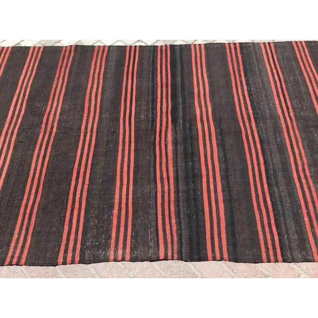 Modern Striped Kilim Rug - 57" X 97" For Sale - Image 4 of 10