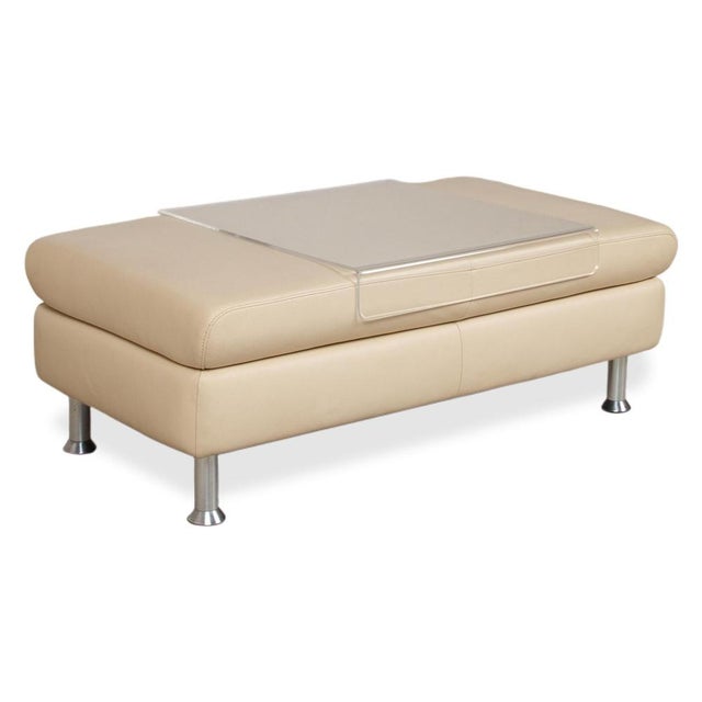 Leather Ottoman from Willi Schillig For Sale - Image 9 of 9