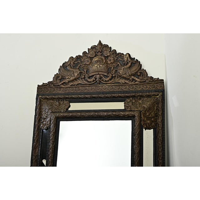 French French 19th Century Napoleon III Cushion Mirror For Sale - Image 3 of 10