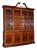 Large Georgian Style Mahogany Breakfront Bookcase For Sale