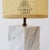 Vintage Marble Table Lamp with Raffia Shade For Sale - Image 12 of 13