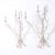 Chic pair of vintage Italian wall sconces crafted with metal in a modern stylized coral form having a flat white finish.