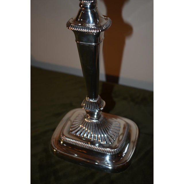 Pair of Sheffield Candelabra For Sale - Image 4 of 7