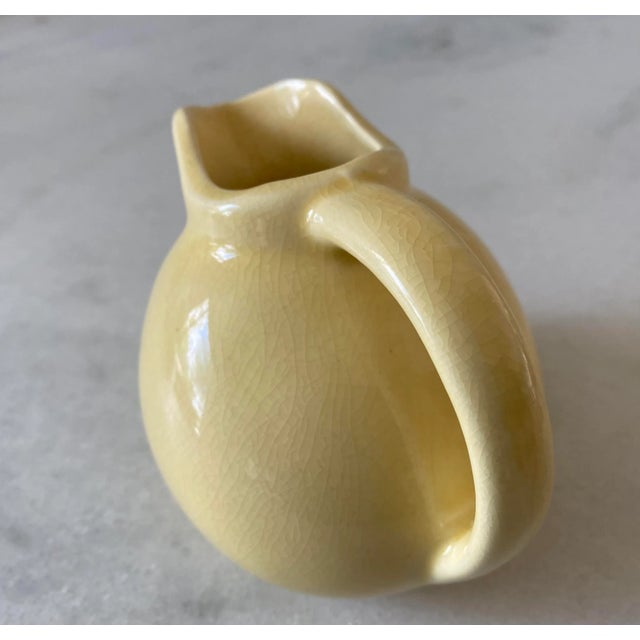 Vintage Yellow Ceramic Ball Jug Creamer For Sale In Austin - Image 6 of 8