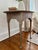 Vintage Queen Anne Style Refinished Oval Tiger Oak Side Table With Cabriole Legs and Scalloped Skirt For Sale - Image 9 of 10