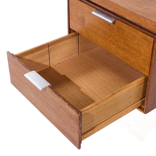 Brown John Stuart Mid Century Walnut Desk For Sale - Image 8 of 9