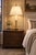 Metal Vintage Monumental Stiffel Neoclassical Brass Dual-Light Table Lamp With Ivory Linen Shade For Sale - Image 7 of 8