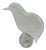 Murano Glass Bird Statue by Lucio Zanetti, 1980s For Sale