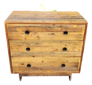 1990s Vintage Rustic Dresser