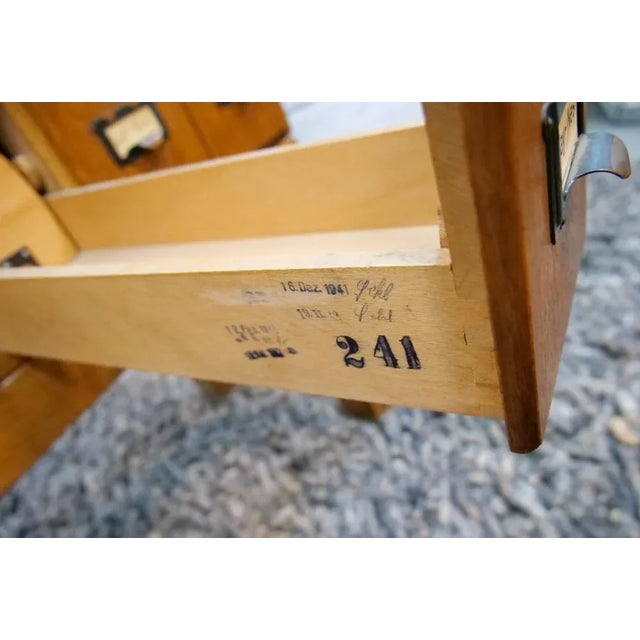 Bauhaus Oak Cabinet with 40 Drawers, Germany, 1930s or 1940s For Sale - Image 3 of 18