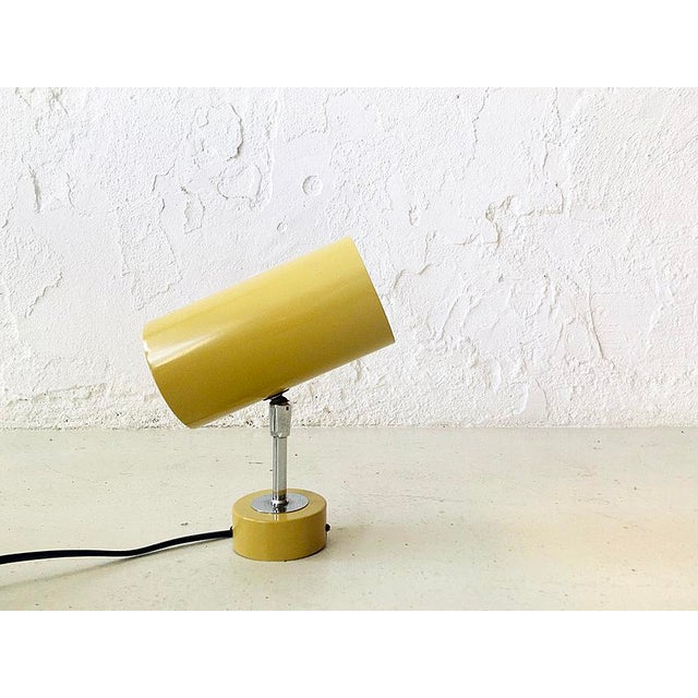 1970s Adjustable Mustard Metal Spotlight, 1970s For Sale - Image 5 of 5