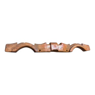 Antique European Wood Double Yoke Oxen Holder 68" W For Sale
