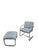 MCM Milo Baughman Cantilever Chair & Ottoman For Sale In Chicago - Image 6 of 8