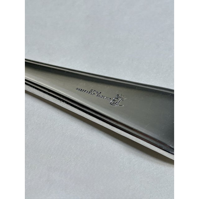 1960s Sheffield, England for Eisenberg-Lozano Silver Plate Buffet Spoon For Sale - Image 17 of 18