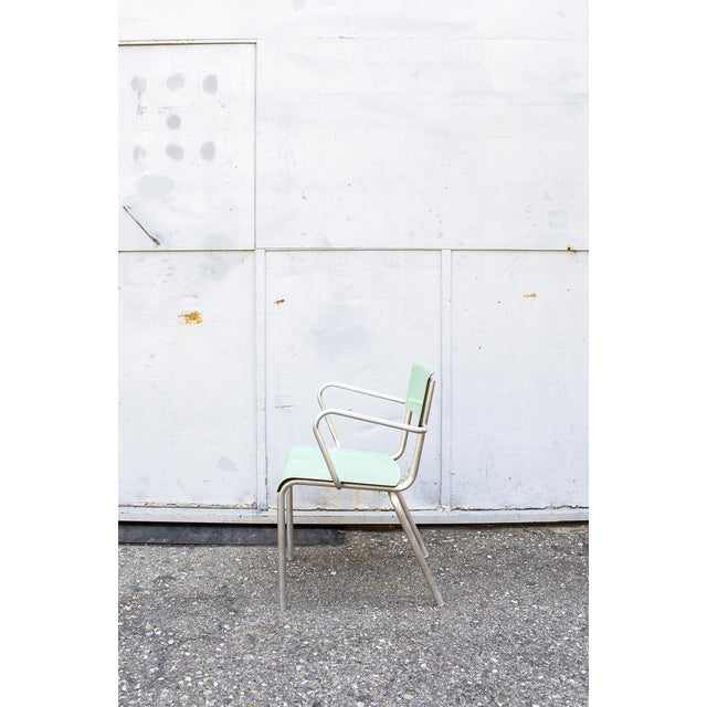 Set of Vintage Italian Armchairs in Formica, 1950s For Sale - Image 3 of 7