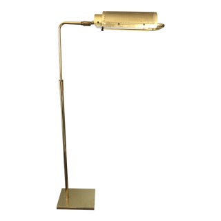 Mid Century George Nelson Brass Eyeshade Floor Lamp For Sale