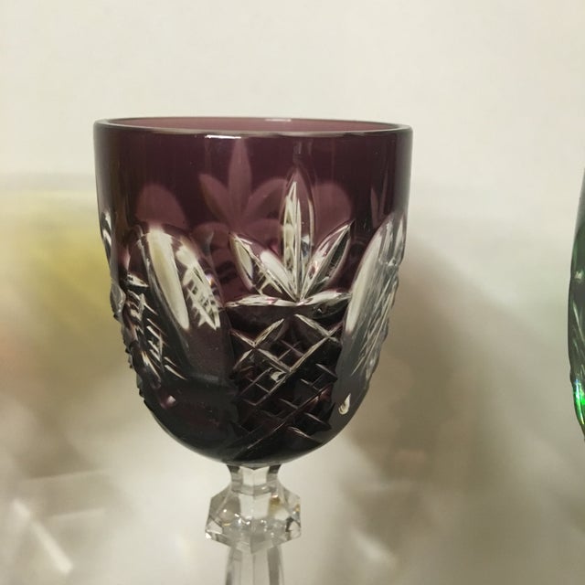 German Cut Crystal Cordial Glasses Set of 4 Chairish