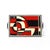 Red Documented Art Deco Spiral Cubist Eglomise White, Cream & Black Detailed Tray For Sale - Image 8 of 10