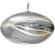 Orbit Pendant Light from the Vista Swirl Collection in Silver For Sale In New York - Image 6 of 6