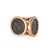 Stylish vintage double ancient coin ring crafted in 14 karat yellow gold (circa 1970s). Two ancient coins measure 12mm....