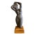 Circa 1940s French Bronze Glazed Ceramic Statue of Nude Female, Louis Giraud For Sale