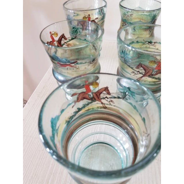 Set of Ten Vintage Hunt Themed Glasses For Sale In San Antonio - Image 6 of 9
