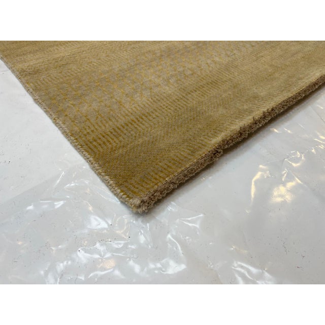 Silk and Wool Modern Style Rug , 9'10" X 14'2" For Sale - Image 4 of 4