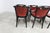 Baumann Armchairs Model Diese in Colour Wengé and Red from Pagnon Pelhaître, Set of 6 For Sale - Image 16 of 18