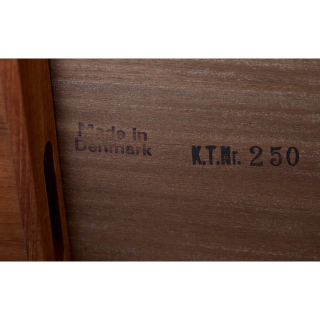Mid-Cenntury C-Shaped Bar Trolley in Teak by K.T. Møbler, 1960s For Sale - Image 11 of 14