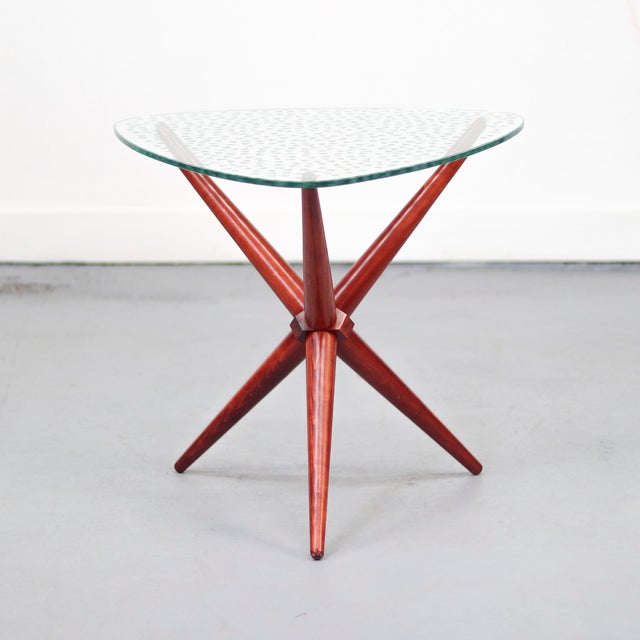 Vintage Star-Shaped Side Table, 1960s For Sale - Image 9 of 9