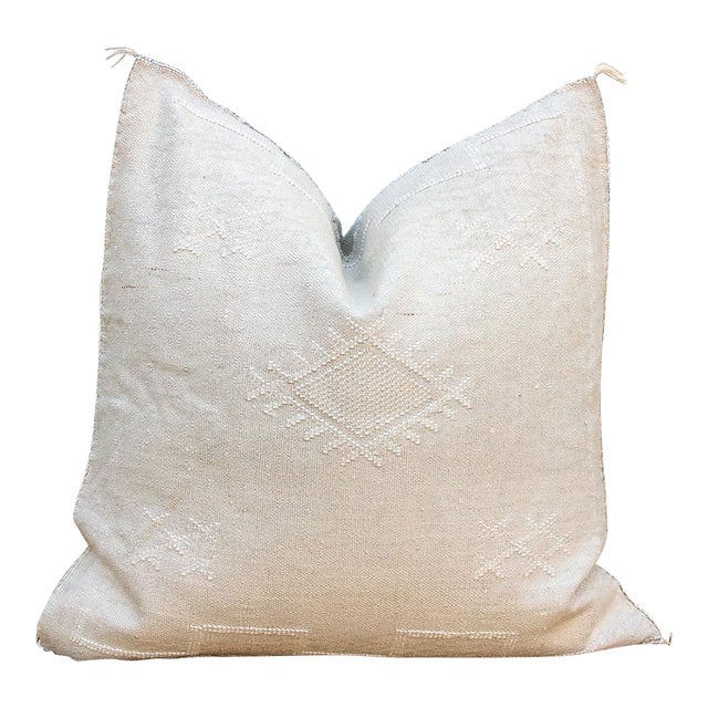 24" Moroccan Silk Pillow For Sale