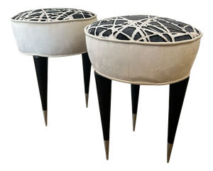 Mid-Century Modern Italian Stools, 1950, Set of 2