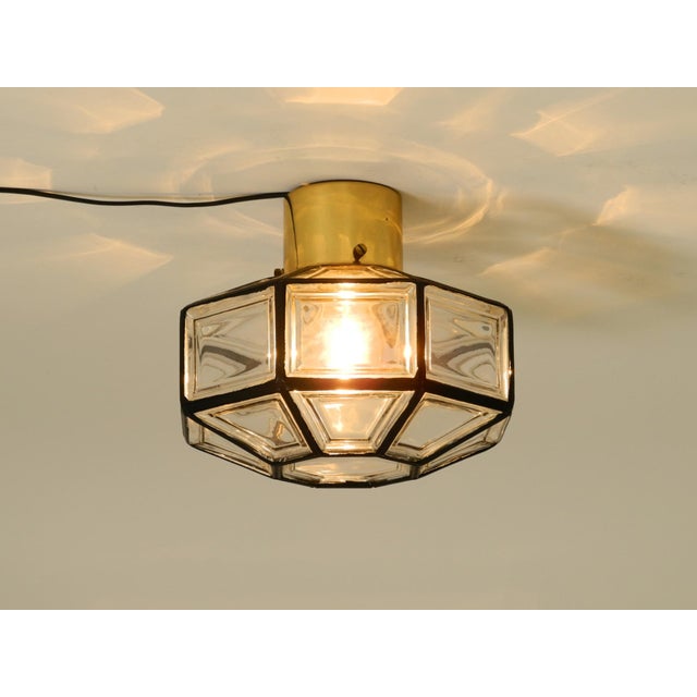 Model 2756 Octagon Ceiling Lamp in Glass from Limburg, 1970s For Sale - Image 9 of 18