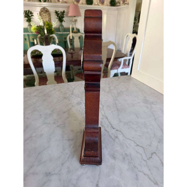 Silver Early 20th Century Art Deco Sterling Silver & Wood Mantel Clock For Sale - Image 8 of 8