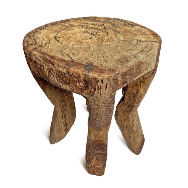 Rustic Vintage Large Naga 4-Leg Table For Sale - Image 3 of 7