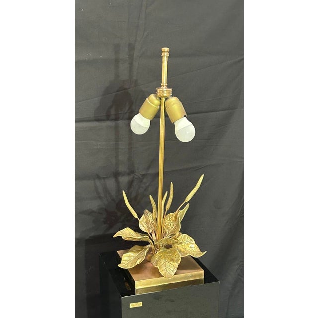 Metal Vintage Lamp in Bronze and Brass, 1970s For Sale - Image 7 of 15
