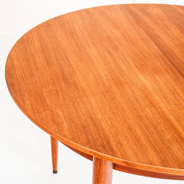 Scandinavian Table with Extension in Teak Wood, France, 1960s For Sale - Image 9 of 15