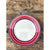 Vintage Italian Red and Blue Striped Ceramic Serving Plate For Sale - Image 4 of 12