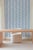 Not Yet Made - Made To Order Garden Leaf Stripe Grasscloth Wallpaper by House Party | French Blue | 6 Yards For Sale - Image 5 of 6