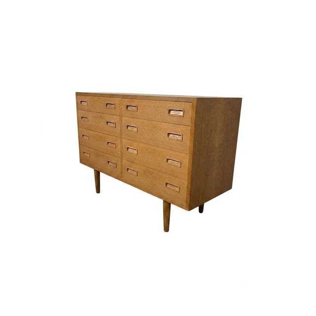 Mid-Century Modern Danish Oak Double Sideboard with Drawers by Hundevad, 1960s For Sale - Image 3 of 5