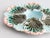 Antique French Fives Lille Majolica Turquoise Oyster Plate For Sale - Image 4 of 7