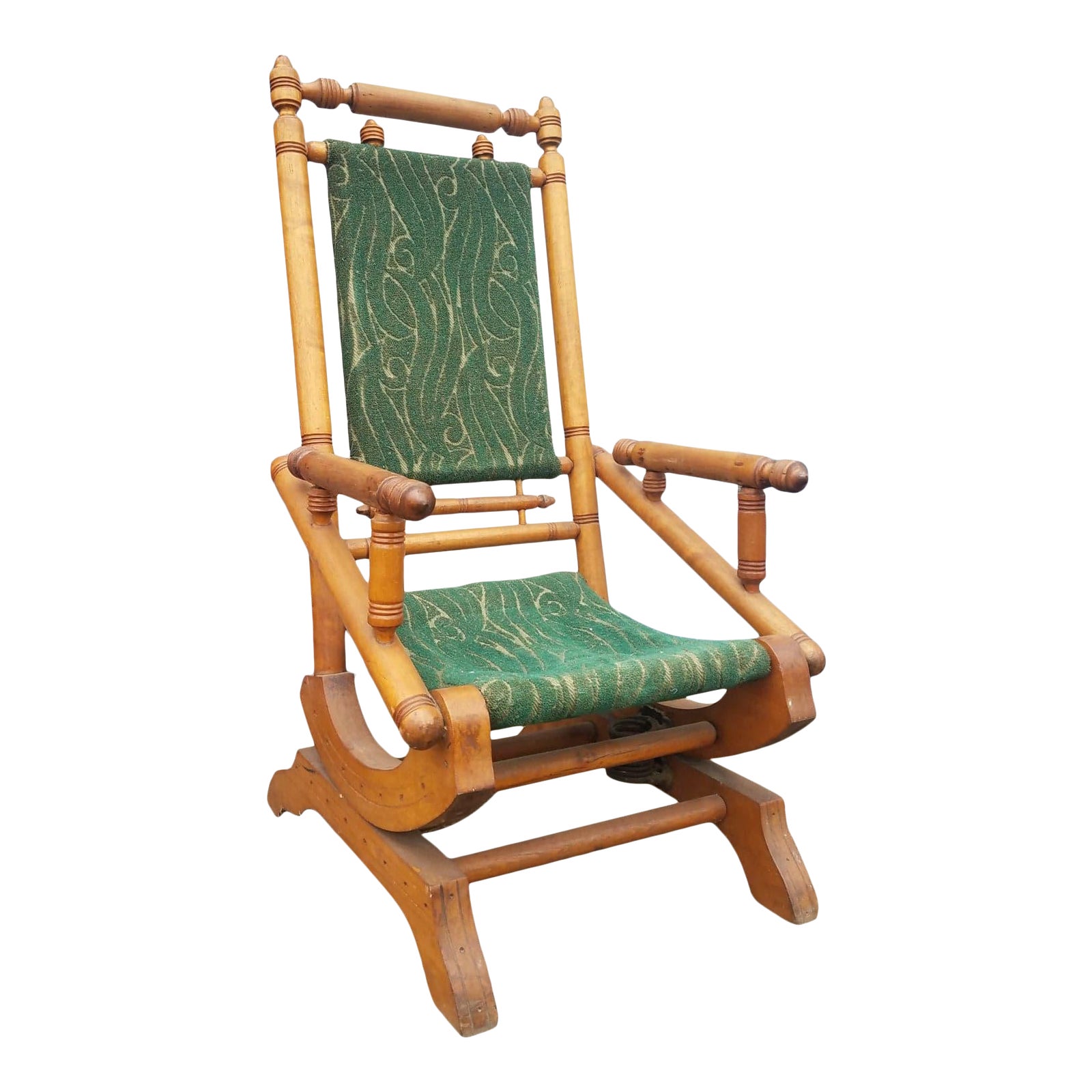 Eastlake Victorian Platform Rocking Chair Chairish
