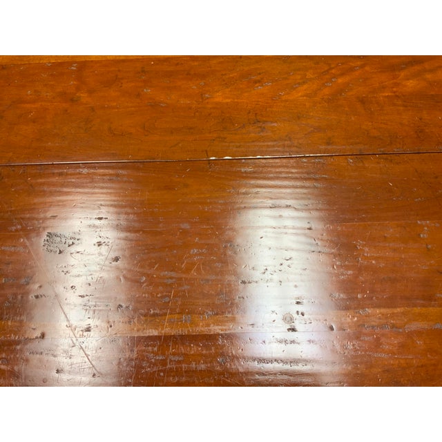 Late 20th Century 20 Century Handcrafted Cherry Hunt Table For Sale - Image 5 of 10